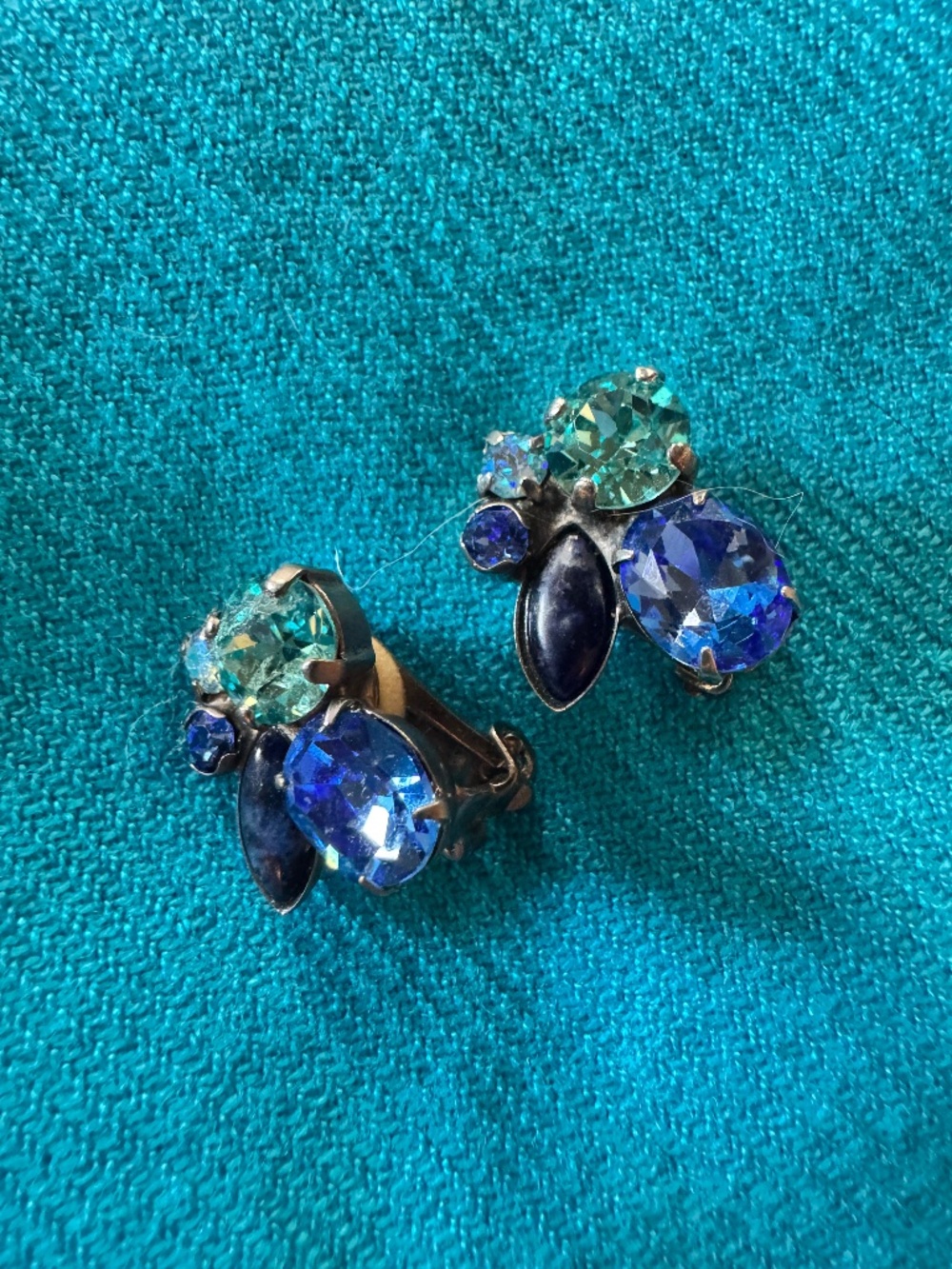 Genuine Swarovski Crystal Clip Earrings